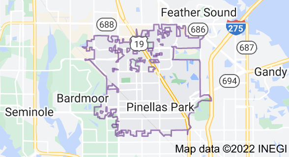 Map of Pinellas Park
